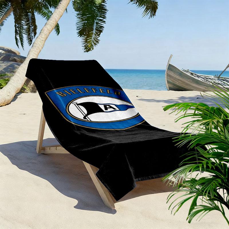 DSC Arminia Bielefeld Print Beach Towel, Large Soft Quick Dry Towel for Beach Camping Swimming