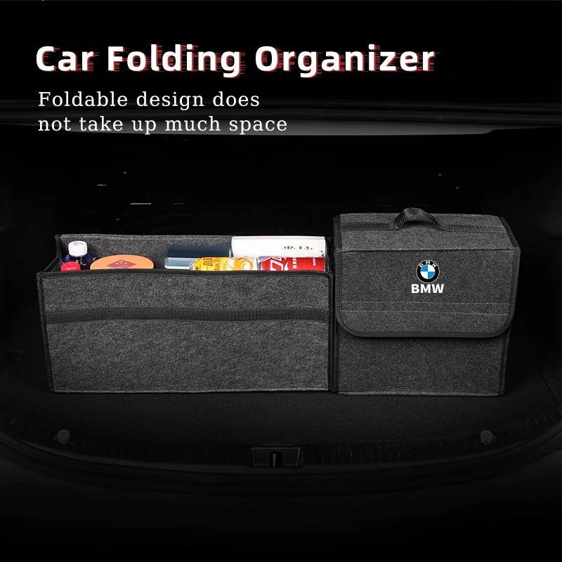 MAKKG1 New 2025 Car Trunk Storage Box Foldable Stowing Tidying Organizer Bag For BMW Performance F30 F20 F10 F40 E92 E91 G20 G30 G05 G0
