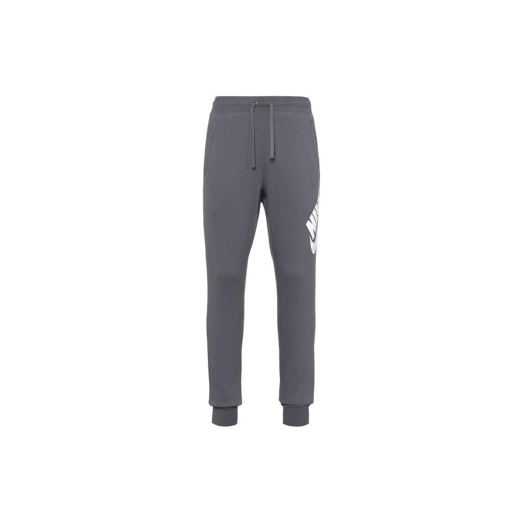 Nike Мужские повседневные джоггеры с флисовыми манжетами и логотипом, серые DJ4124-071