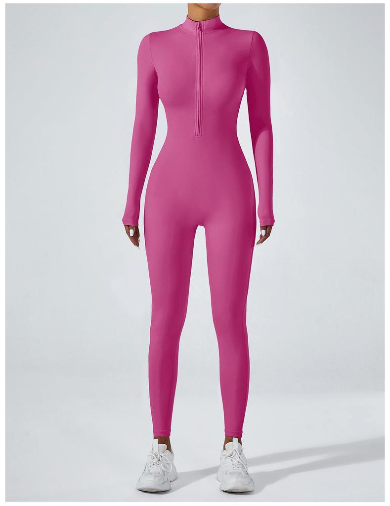 Женский комбинезон для йоги высокой интенсивности с длинными рукавами для бега