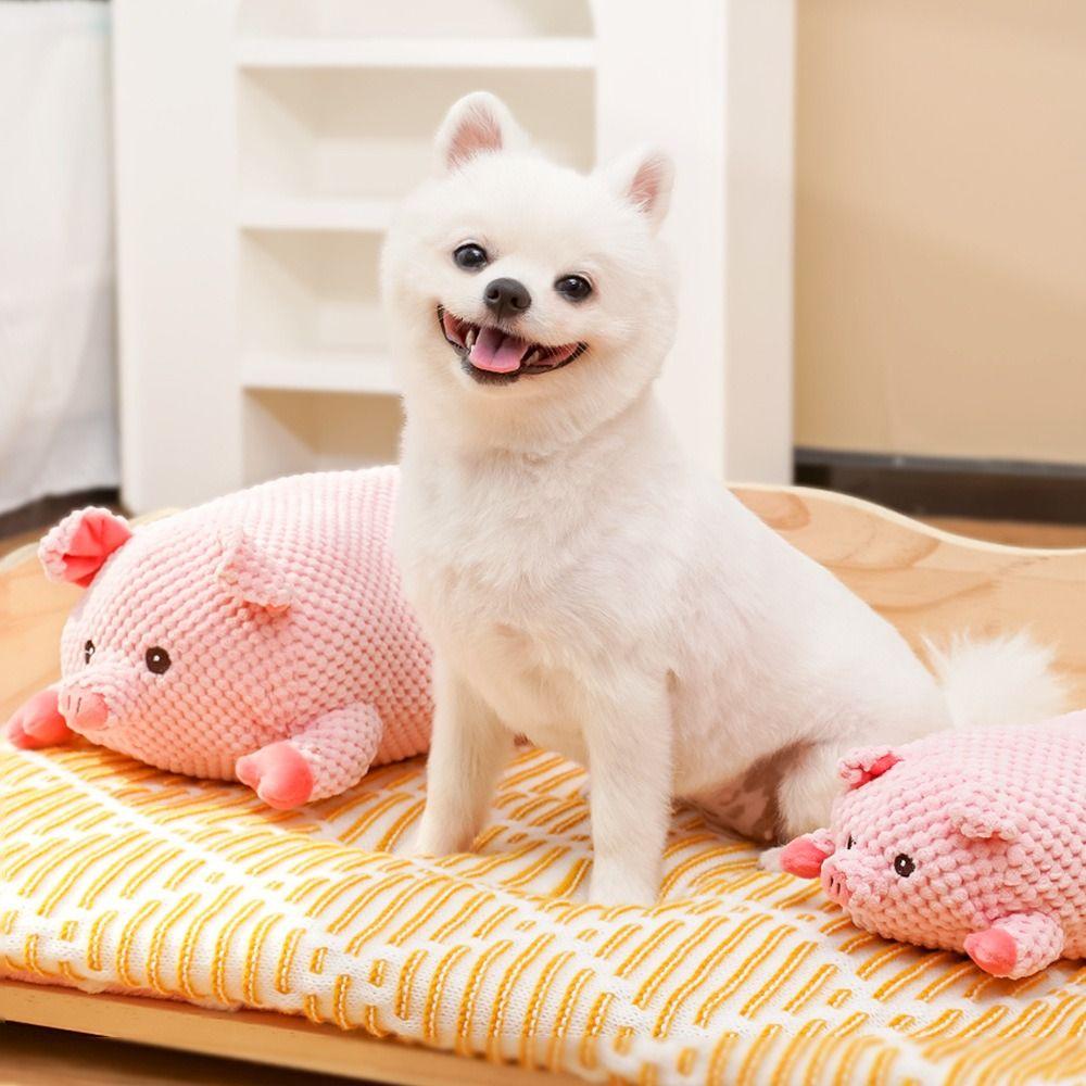 Cute Speak Up Squeaky Dog Corgi&Pig Animal Shape Pet Squeeze Sound Bite-resistant Portable Pet Chew Gift