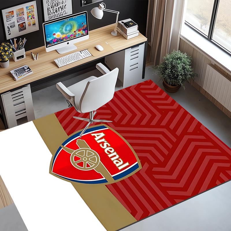 Arsenal F.C Pattern Rug, Indoor/Outdoor Mat, for Picnic, Gameroom, Bedroom, Office, Living Room, Home Decor Carpet, Birthday Gift