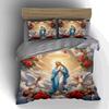 Angels roses clouds Bedding Duvet cover sets Duvet covers Pillowcases gifts (1 * Duvet Cover 2 * Pillowcases, without duvet insert)