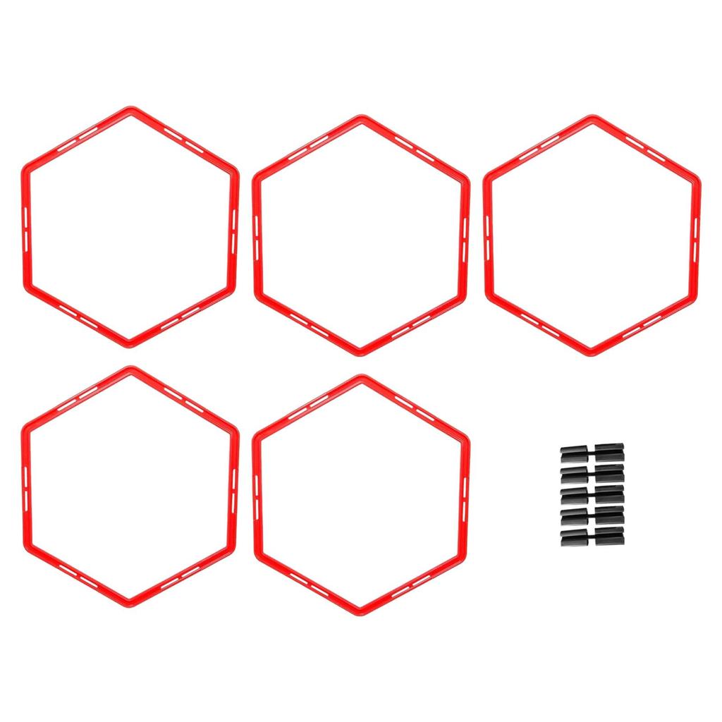 5 Pieces Agility Training Rings Football Training Agility Ring Exercise Devices Multipurpose 50cm Exercise Rings for Tennis