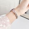 Совместимый ремешок для Huawei GT6, Xiaomi 9 Pro и Apple iWatch 9876SE: Стиль цепочки-банта с капающим маслом