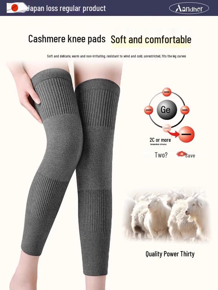 Шерстяные наколенники для согрева суставов - Унисекс для пожилых людей, защита от холода с подогревом для осени и зимы