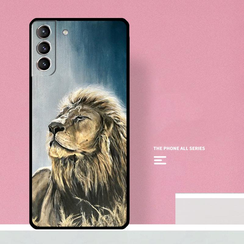 Чехол для телефона с изображением льва для Samsung Galaxy S26 S25 S24 S20 S21 S22 S23 Ultra S10 Plus S25 FE Чехол Coque