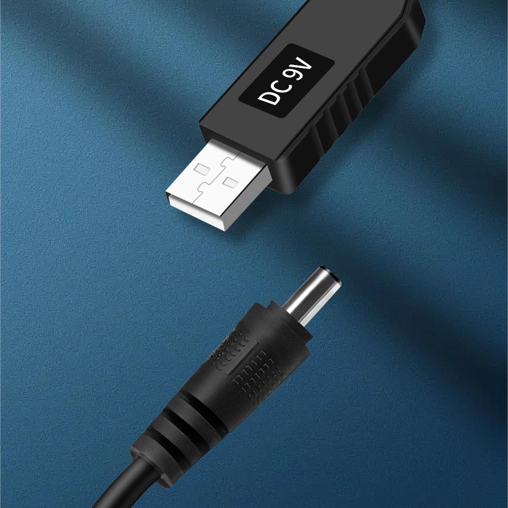 USB DC 5 В до 12 В 9 В кабель питания USB к разъему постоянного тока адаптер провод Usb Boost шнур питания разъем провода для маршрутизатора 2,1x5,5 мм через Powerbank