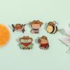 Cool Cowboy Hat Duck Capybara Frog Cat Enamel Pins Cartoon Animal Brooches Lapel Backpack Badge Funny Jewelry Gifts For Friends