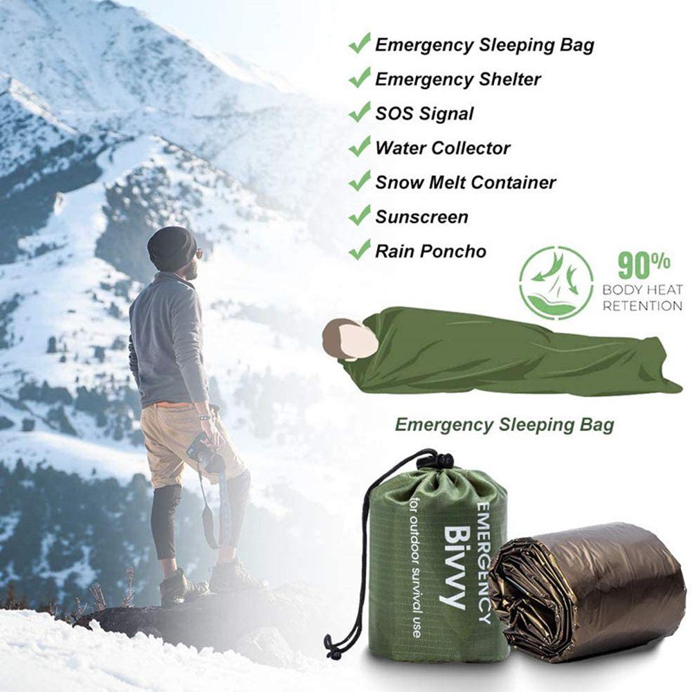 Outdoor Bivvy Sleeping Bags Survival Sleeping Bag Emergency Sleeping Bag Survival Blanket Bags