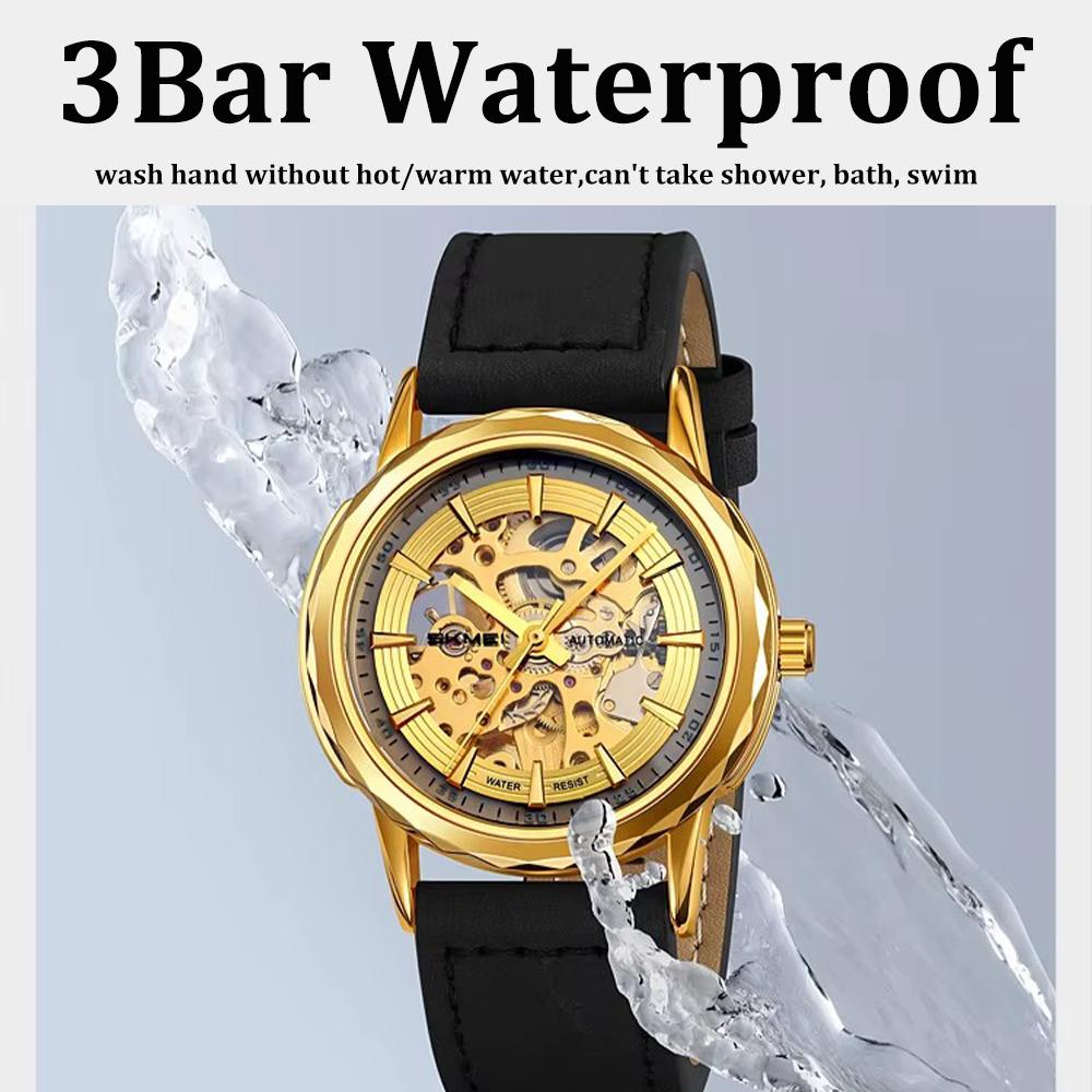 Steel Strip Men's Watches Fully Transparent Dial Automatic Mechanical Watch Waterproof Hardlex Mirror Surface