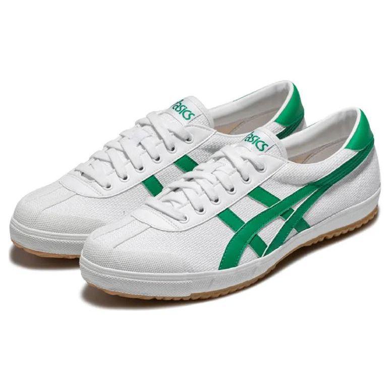 Asics Tsg-110 Тканевые Круглый Носок На шнуровке Низкие Повседневные Кроссовки Унисекс Белый Зеленый 1203A317-101