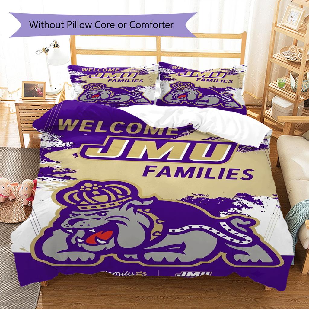 James Madison Dukes Pattern Bedding Set Quilt Cover Pillowcase Home Decor Gift (1 * duvet cover + 2 * pillowcase, without core)