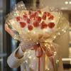 1PC Multipurpose Flower Wrapping Paper Cellophane LED Bouquet Packing With Led Light Waterproof