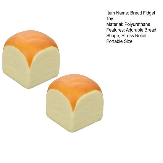 1/2 шт. Гавайский хлеб Сквиши Игрушка Медленно Восстанавливающаяся Снятие Стресса Ароматизированный Хлеб Щипок Сенсорная Игрушка Дети Взрослые Мягкий Успокаивающий Хлеб Непоседа Игрушка