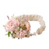 Подарок Детский Цветок Кружево Аксессуар для Волос Корона, Повязка на Голову, (розовый)