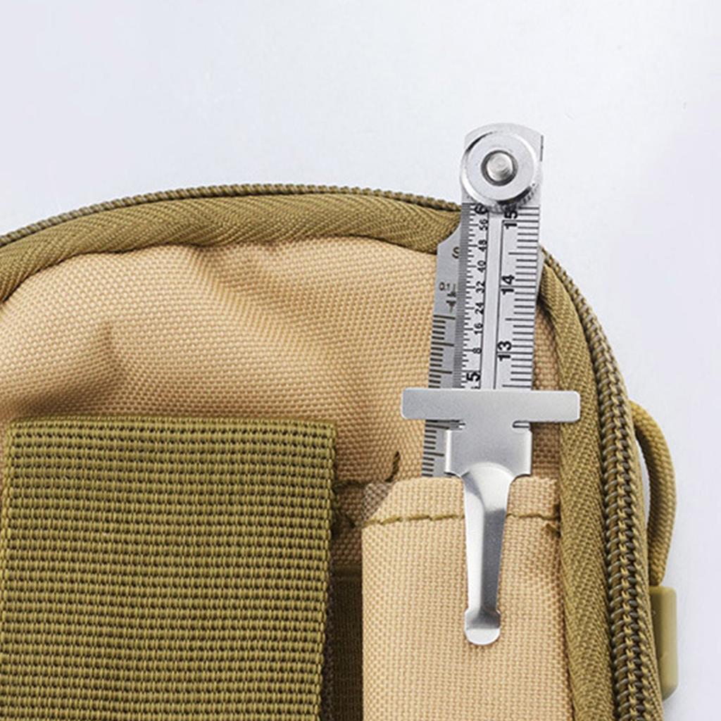 Двухшкальный метрический и дюймовый конусный щуп из нержавеющей стали для измерения глубины узких зазоров и диаметра