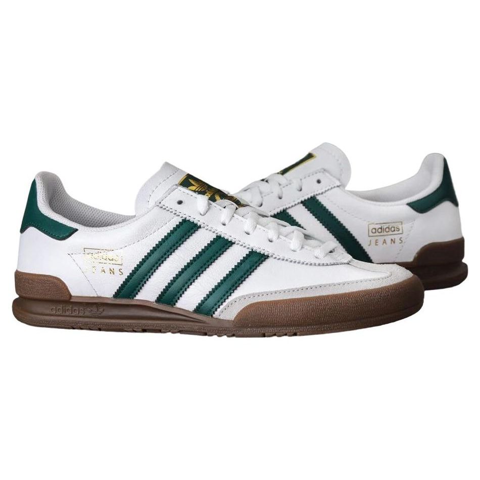 Adidas Jeans White Green Gum Unisex Sneakers Cloud-White Collegiate-Green Gum-5 GX4990