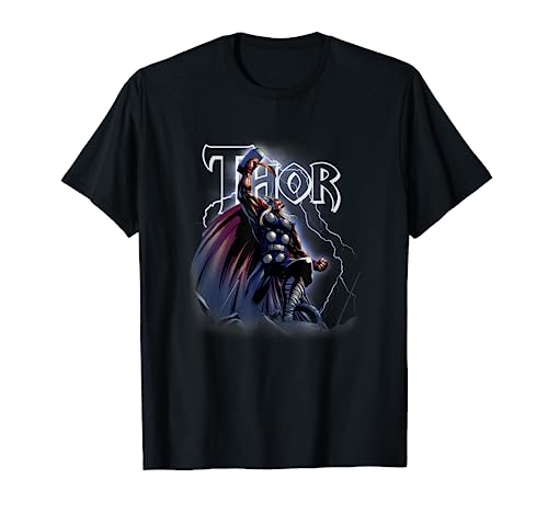 Marvel Comics Retro Classic Thor Mighty Thunder Portrait T-Shirt