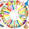 39 шт. Длинноносые свистульки - Креативные пластиковые party blowers, Веселые шумелки для дня рождения, праздников и фестивалей, ZSY