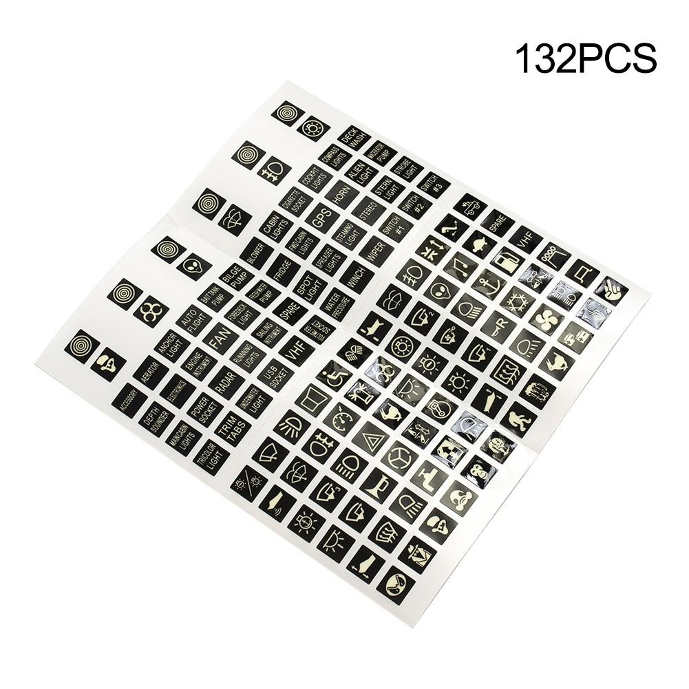 Sticker Sticker Labels Car Boat Truck Marine 132pcs Accessory Parts Night