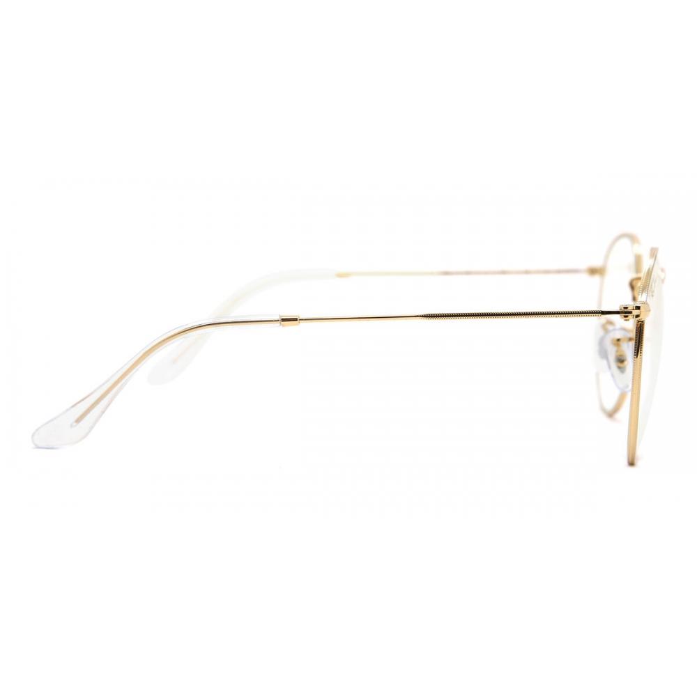 Ray Ban Rb3447 Круглые Металлические Блокирующие Синий Свет 9196bl Мужские Очки