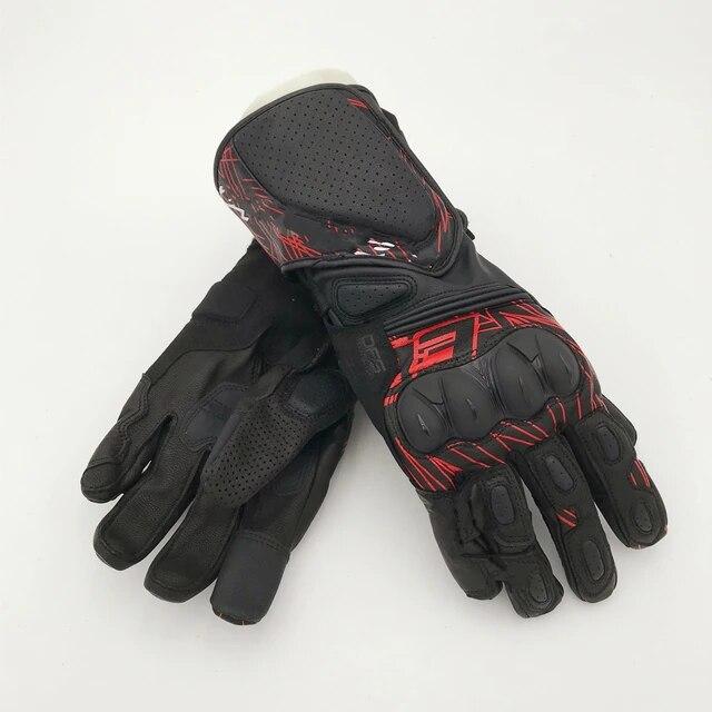 New SP-8 V3 LEATHER GLOVES Motorcycle Anti-Fall Summer Long Gloves Touch Screen