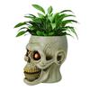 Кашпо в виде черепа, смола, кашпо в виде человеческого черепа, миска для конфет на Хэллоуин, готическое кашпо для суккулентов, украшение для дома, офиса, стола