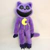 Страшный фиолетовый кот монстр улыбка животное большой фиолетовый кот плюшевая игрушка