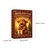 Рождественский Адвент-календарь с Хайлендской Коровой 24 Дня Календарь Обратного Отсчета до Рождества 3D ПВХ Украшения Хайлендской Коровы Рождественские Подарки