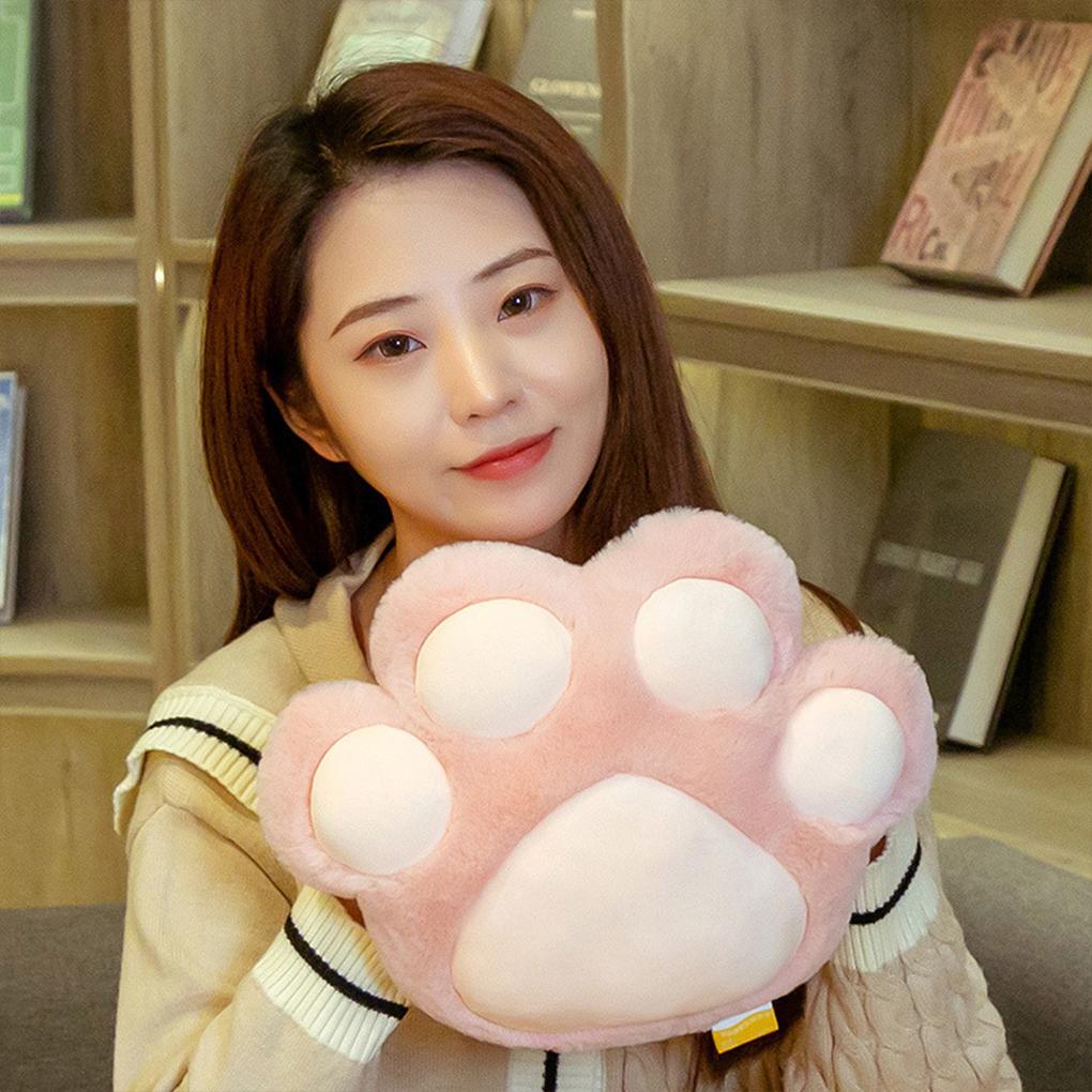 Плюшевая подушка в виде милой лапки животного, мягкая набивная офисная кровать, диван, декоративная подушка, грелка для рук, игрушка, подарки на день рождения для детей