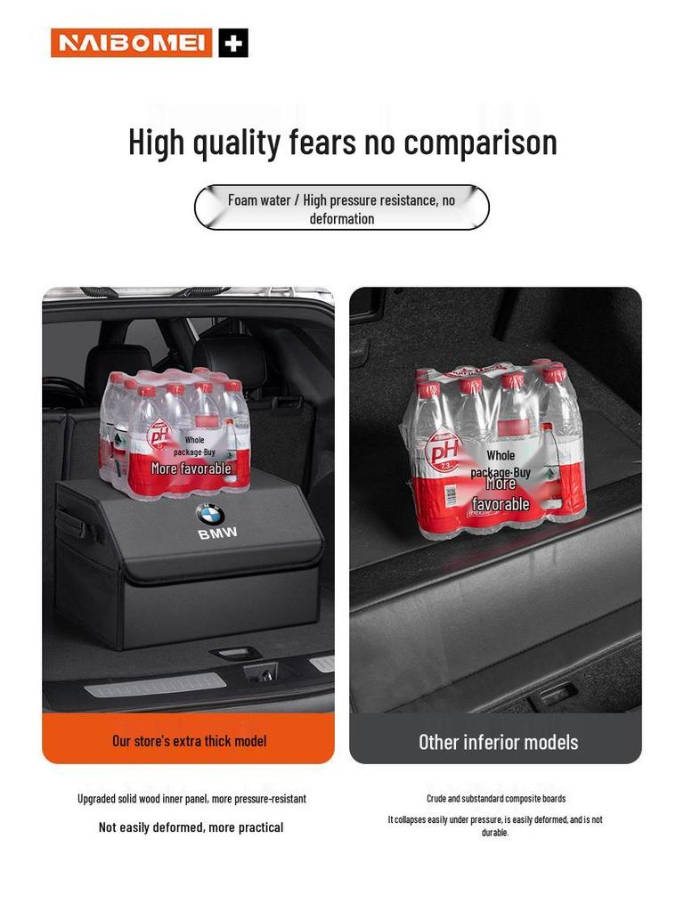 Ящик для хранения в багажнике автомобиля BMW для 3, 5, 1, 6, 7 Серии и X1, X3, X4, X5, X6