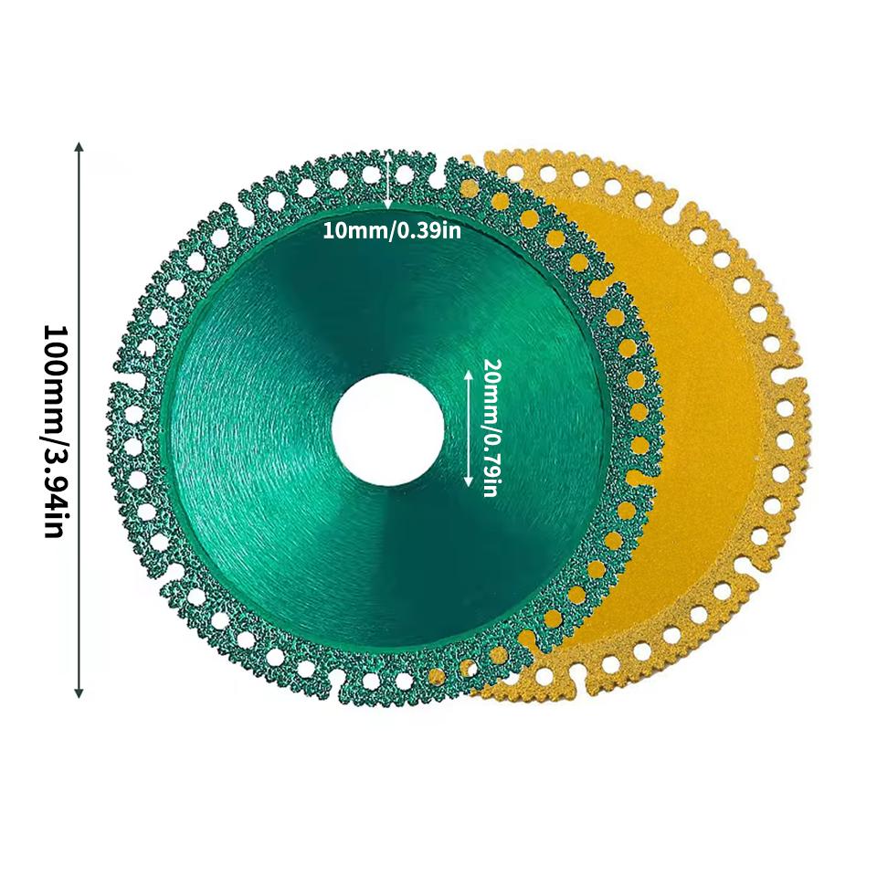 Composite Multifunctional Cutting Saw Blade 100mm Ultra-thin Saw Blade Ceramic Tile Glass Cutting Disc For Angle Grinder Tools