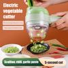 Electric Garlic Masher Handheld Vegetable Slicer Rechargeable Food Chopper Meat Grinder Machine Versatile Food Processor