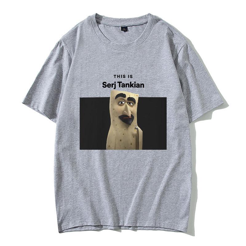 2025 Summer This Is Serj Tankian Funny Meme System of A Down Unisex Women 90s Vintage Rock 100 Pure Cotton Printed Tshirt Y2k