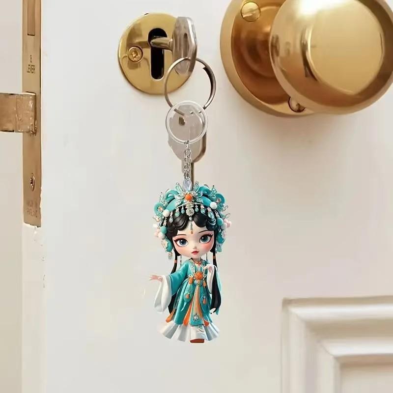 New Cute Little Fairy Pendant Acrylic Keychain Car Pendant Children's Toy Gift Wholesale