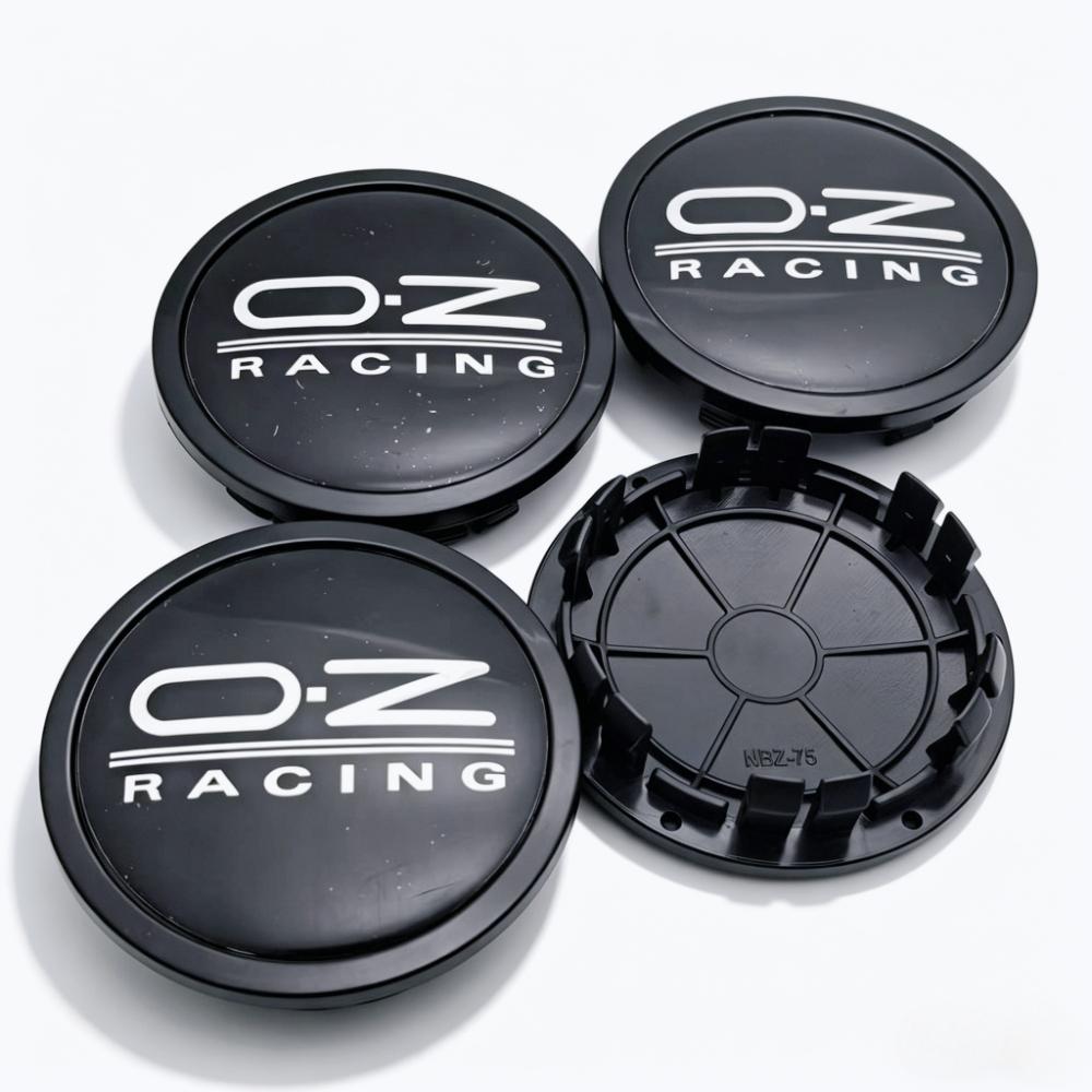 4pcs/Set 75mm / Clips 65mm OZ O.Z Racing Logo Emblem Badge Car Wheel Center Caps Wheel Hub Dust Cover Rim Hubcap Car Accessories