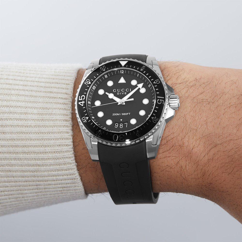 Gucci YA136204B Dive Black Men's Watch