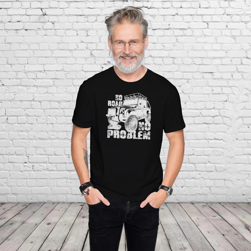Off-road T-shirt: Funny 4x4 Truck Pattern T-shirt, for Summer Casual Wear. Loose and Stylish.