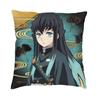 Muichiro Tokito Kimetsu No Yaiba Throw Pillow Case 40*40cm Home Decoration Demon Slayer Anime Cushion Cover Velvet Pillowcover