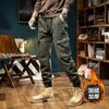 Зимний комбинезон утолщенный и бархатный мужские брюки мужские повседневные брюки толстые брюки модный бренд мужские зимние высококлассные брюки