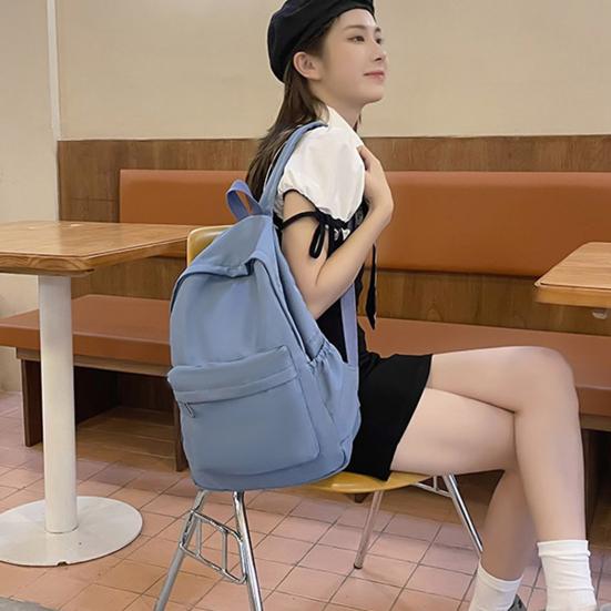 Women Schoolbag Waterproof Large Capacity Smooth Zipper Tear-resistant Strong Load Bearing Convenient