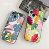 FOR IPhone Leaves Monstera Green Phone Case 14 11 12 Pro 8 7Plus SE X Pro 14 MAX 12 13 MINI XR XS Iphone 14 Soft Phone Covers