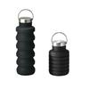 Folding Silica Gel Cup Retractable Silicone Cup for Water Sports Travel Portable Water Bottle Belt Handle Sports Outdoor Drinking Glass