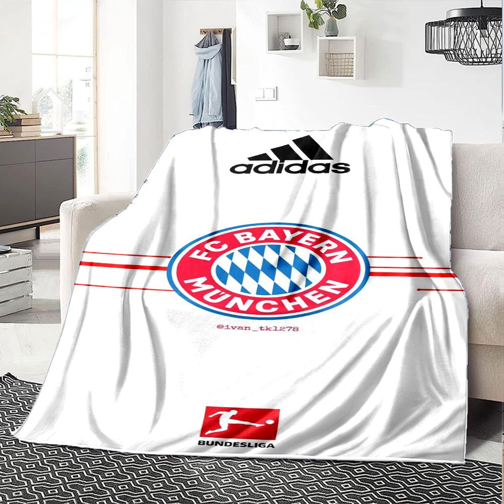 Bayern Munich Glory Blanket Comfortable Perfect for Bedding Bed Seaside Four Seasons Multipurpose Modern Style
