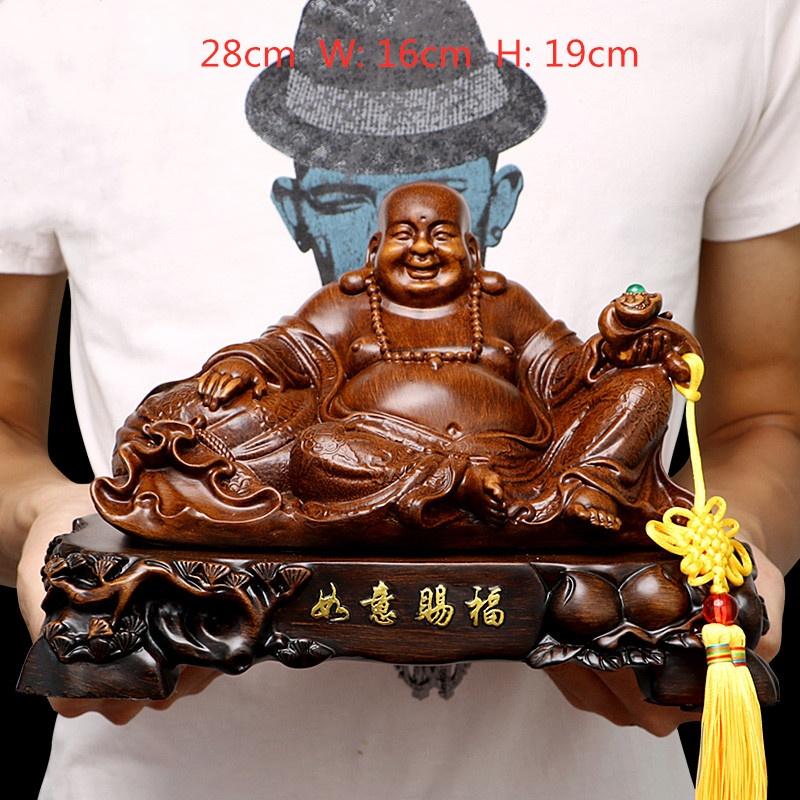Счастливые деньги, смола, пузатый смеющийся Будда Будда Майтрея, китайский стиль, статуя фэншуй, украшения для дома, украшение для гостиной, ремесленный орнамент