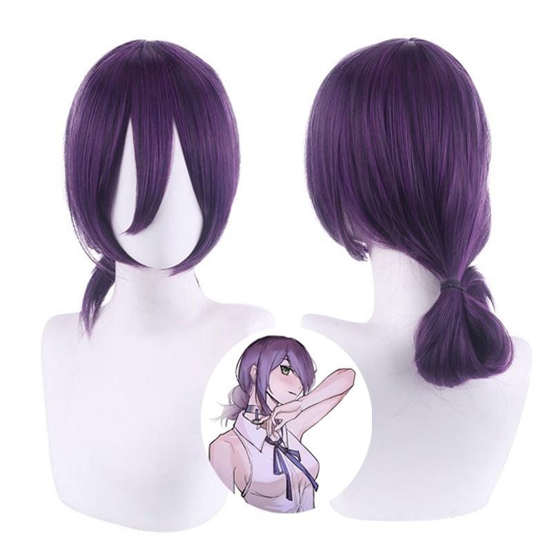 Chainsaw Man Reze Cosplay Wig Horsetail Halloween Party Role Play Props 130 Degrees Heat Resistant