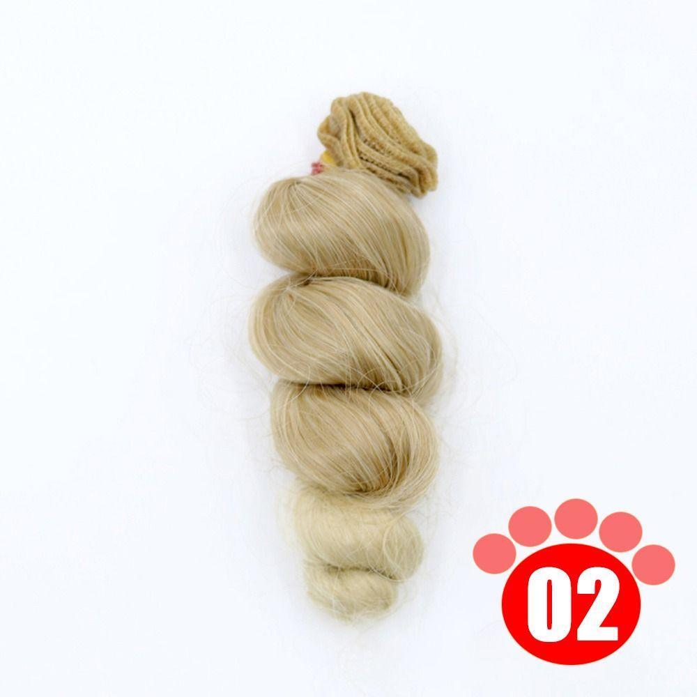 Красочные кудрявые парики из термостойкого волокна, парик для куклы, аксессуары для куклы для 1/3 1/4 1/6 SD/BJD