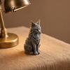 Modern Cat Desktop Accessory 3D Printed Maine Ornaments, Figurine for Table Decor, Cool Non-tip Ornament Sculpture with Intricate Details, Gifts