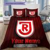 Ssv Jahn Regensburg Custom Name Pattern Bedding Quilt Set Quilt Cover Pillowcase Home Birthday Gift(1 * duvet cover + 2 * pillowcase, without core)